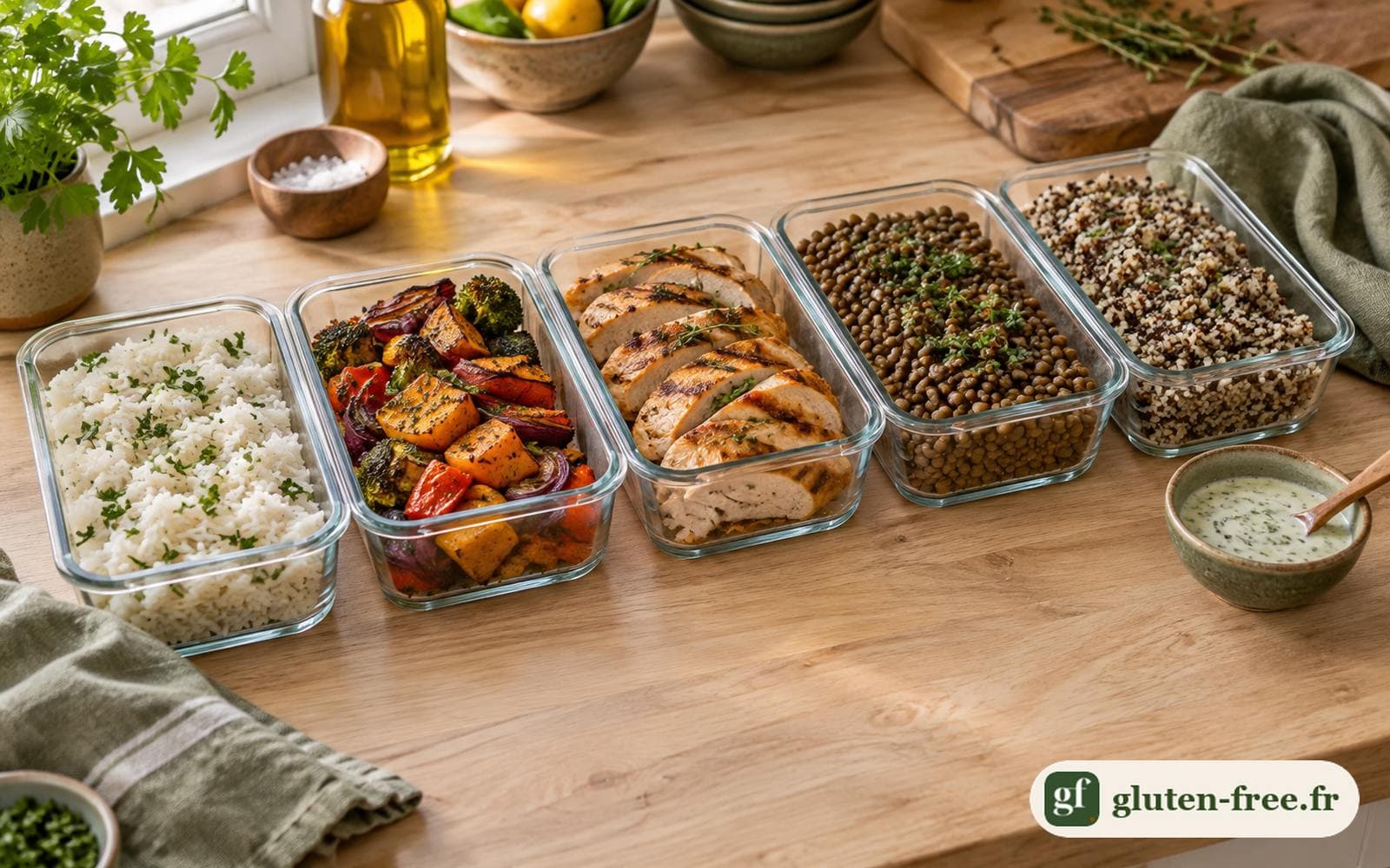 Batch cooking sans gluten : s'organiser