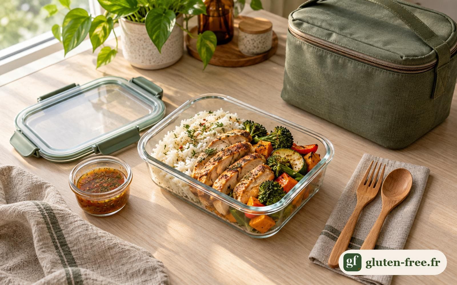 Lunch box sans gluten : déjeuner au bureau