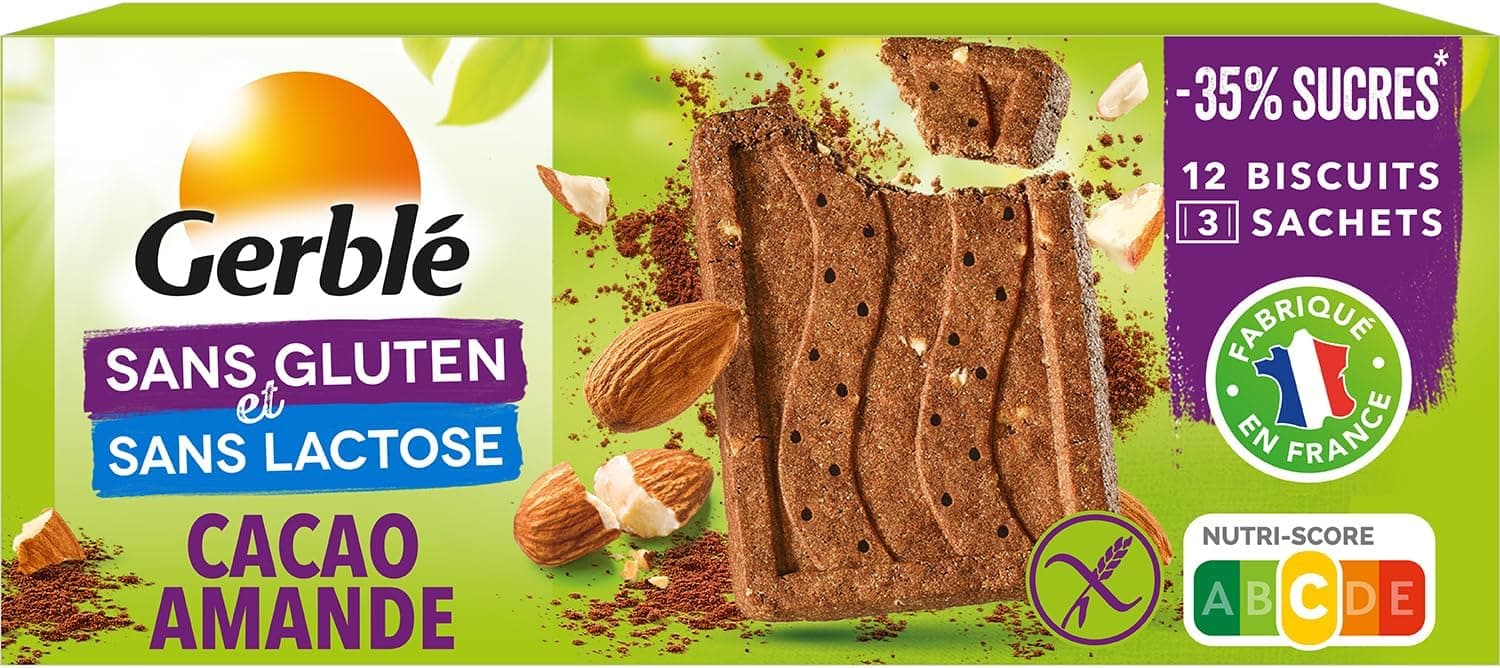 Gerblé Biscuits Cacao Amandes sans gluten